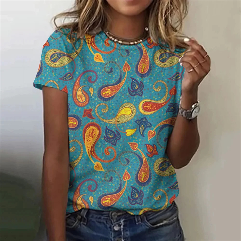 Summer Clothing India - 女性のためのセクシーなパターンのTシャツ,3D効果のあるモデル,ハラジュク,アプリシア,ヒンドゥー,動物の芸術的なトーテム,グラフィックのTシャツ,衣類,新しいコレクション