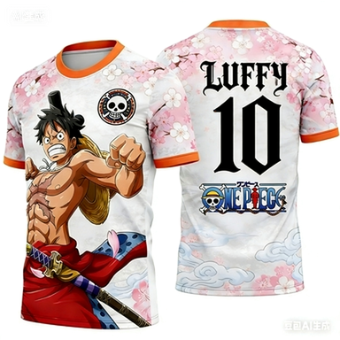 Summer Clothing Fabric - 2026アニメ柄トレーニングジャージ速乾快適素材Tシャツ半袖
