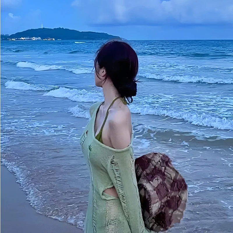 Swim Cover Up Mesh - 甘くてセクシーなツーピースビキニセット、女性用メッシュカバーアップ、体型を美しく見せる万能なプッシュアップチェスト、キュートな水着、ビーチバケーションに最適