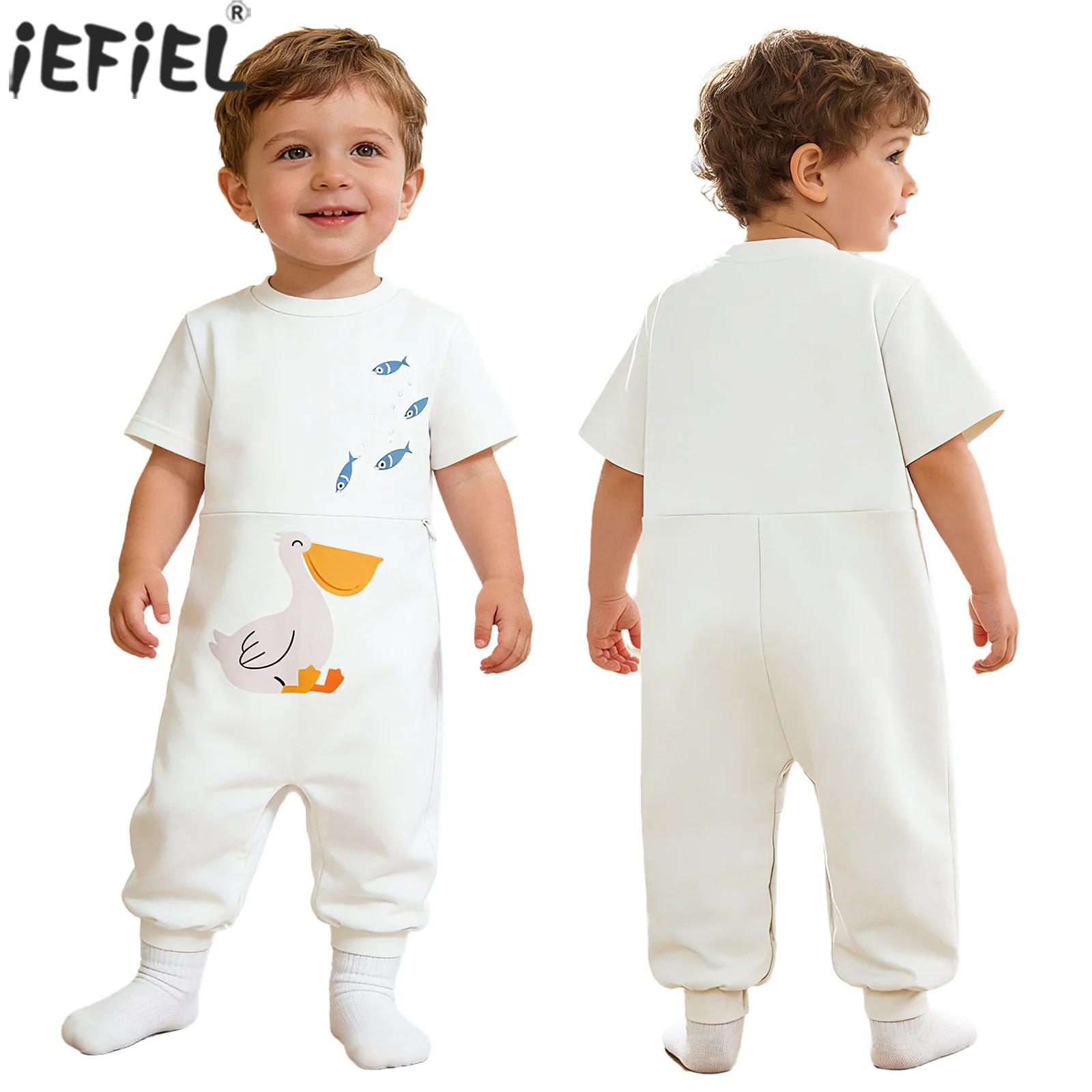 Summer Clothing Baby Girl - 赤ちゃん男の子女の子特別なニーズのある子供向け適応服半袖ジッパー股開きチューブアクセス給餌ジャンプスーツ幼児キッズホームウェア