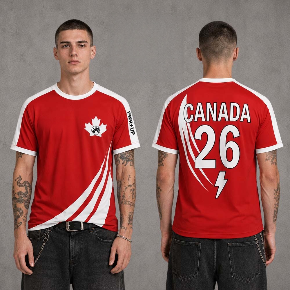 Summer Clothing Canada - 2026-27年新カナダ代表チームテーマフットボールジャージ Y2K オーバーサイズファミリーウェアTシャツ デイリートレーニングストリートスタイル衣装
