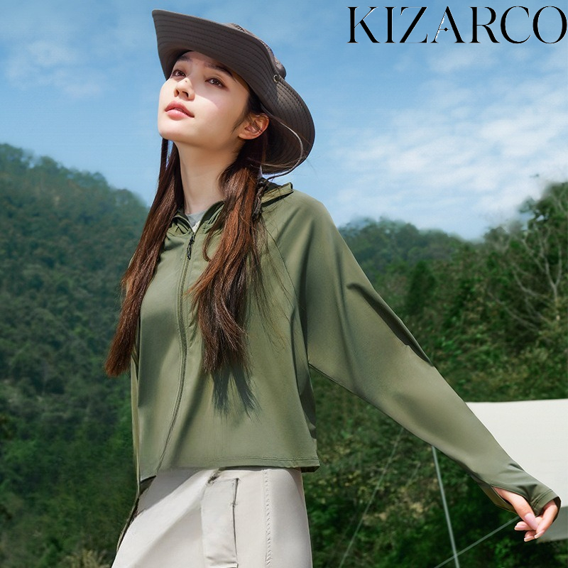 Summer Clothing For Plus Size Women - 夏のランニング保護服薄いカップルスポーツレジャー日焼け止め服アイスシルク通気性女性クールアウトドアコート