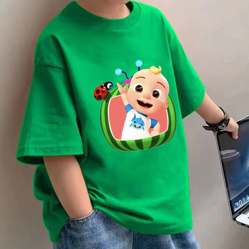 Summer Clothing For Baby Boy - ココメロンズベビー Tシャツアニメ綿半袖シャツ男の子女の子夏服漫画プリントフィギュアトップス Tシャツギフト新しい