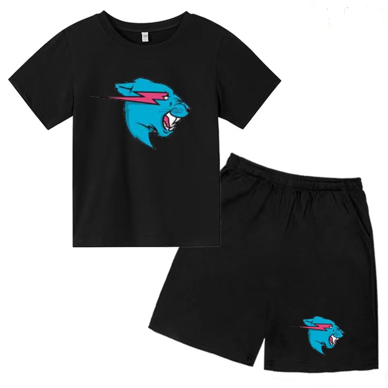 子供魅力的な動物の頭のイメージプリント Tシャツ服夏半袖 + - Summer Clothing Images のレビューと価格