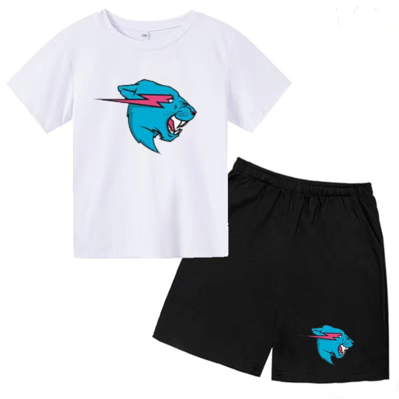 子供魅力的な動物の頭のイメージプリント Tシャツ服夏半袖 + - Summer Clothing Images のレビューと価格