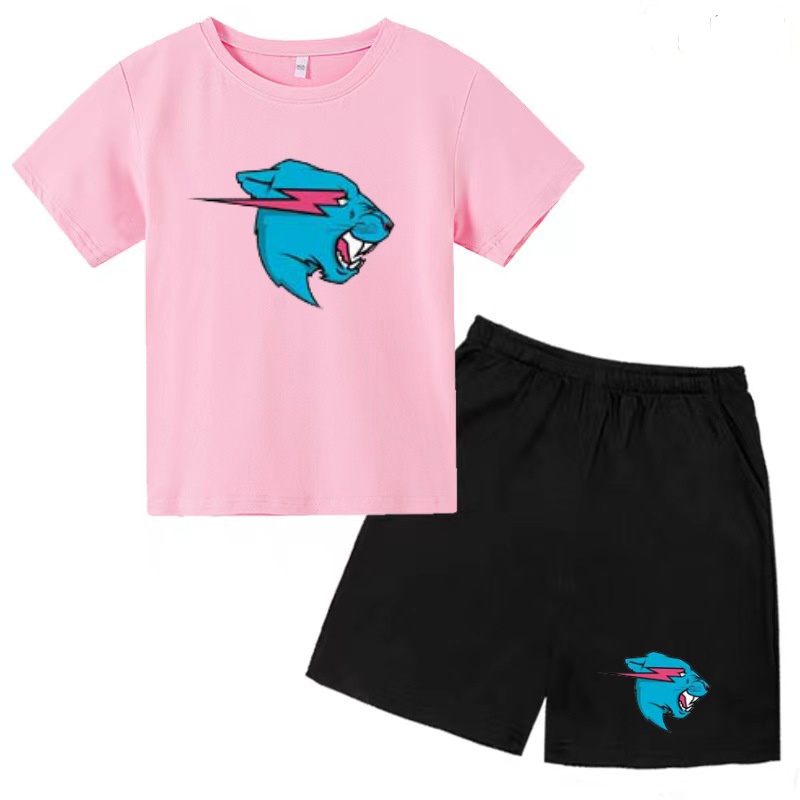 子供魅力的な動物の頭のイメージプリント Tシャツ服夏半袖 + - Summer Clothing Images のレビューと価格