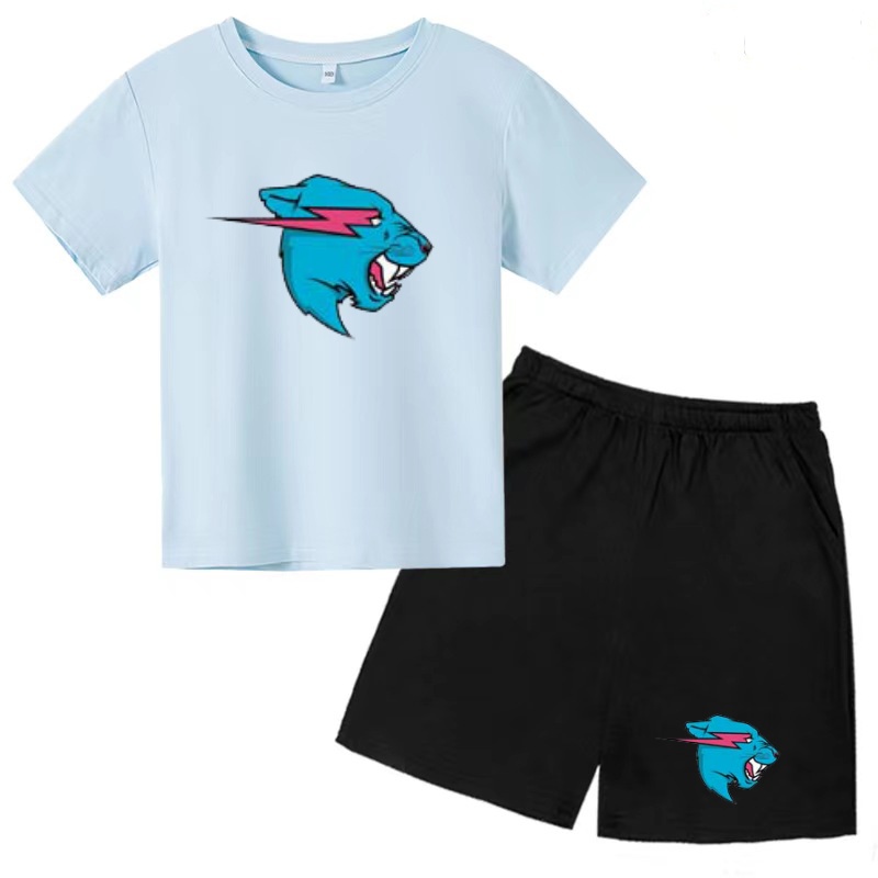 子供魅力的な動物の頭のイメージプリント Tシャツ服夏半袖 + - Summer Clothing Images のレビューと価格
