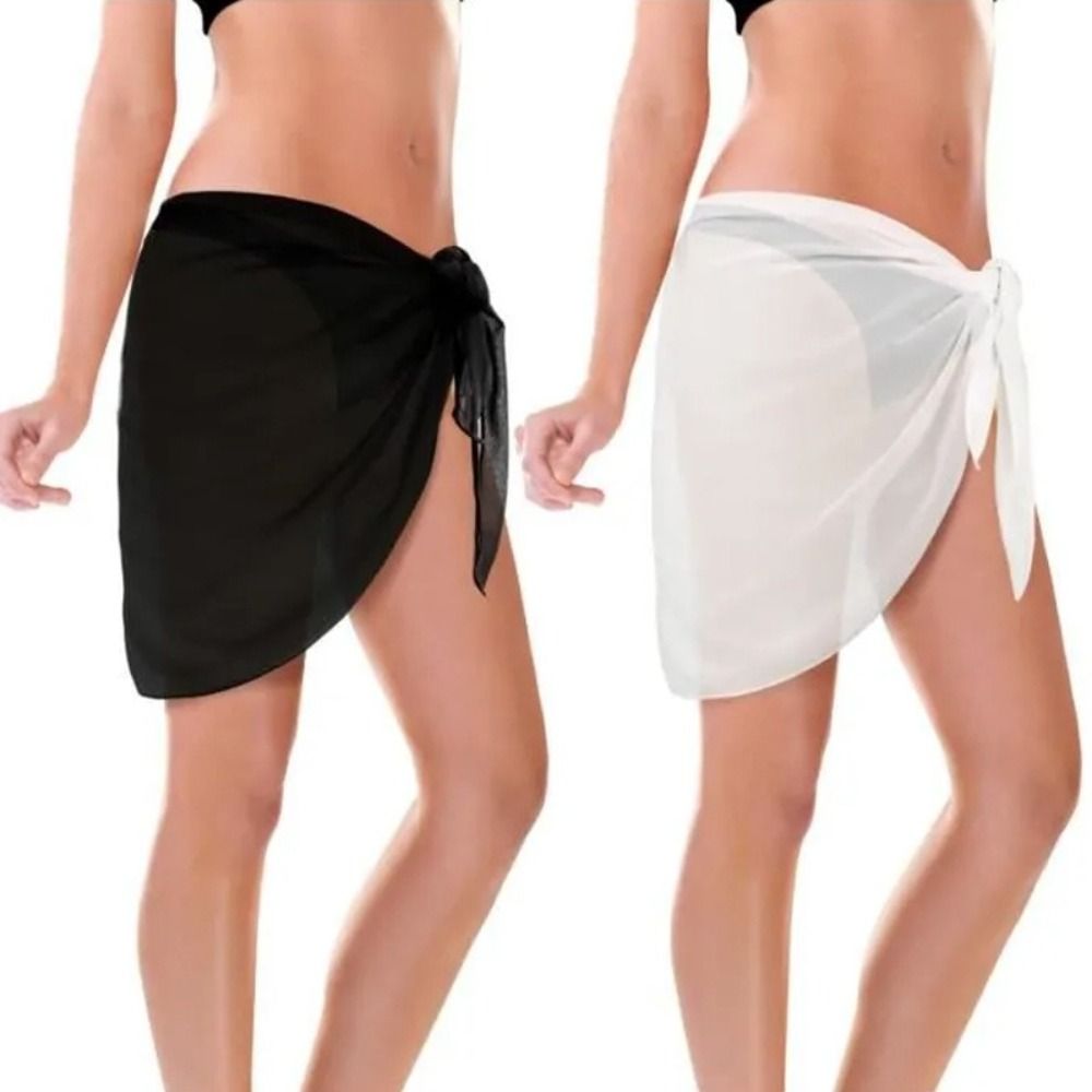 シースルーメッシュ水着カバーアップ、無地レースアップシースル - Swim Cover Up Mesh のレビューと価格