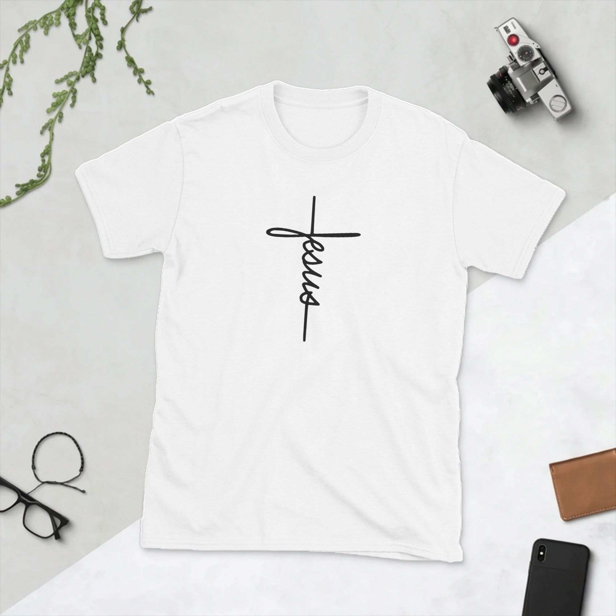 男性 Tシャツ イエスの名前がクロスロゴとして表示される 素 - Summer Clothing Name のレビューと価格