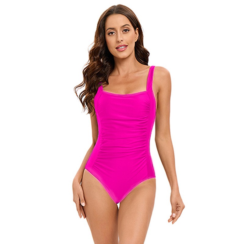 水着 レディース水着 おなかコントロール スクエアネック ワ - Swimsuit One Piece のレビューと価格