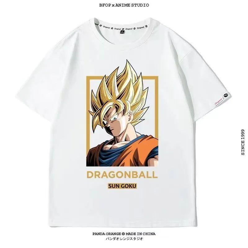 ドラゴンボール孫悟空綿半袖 Tシャツ男性夏ラウンドネックルー - Japan Summer Festival Clothing のレビューと価格