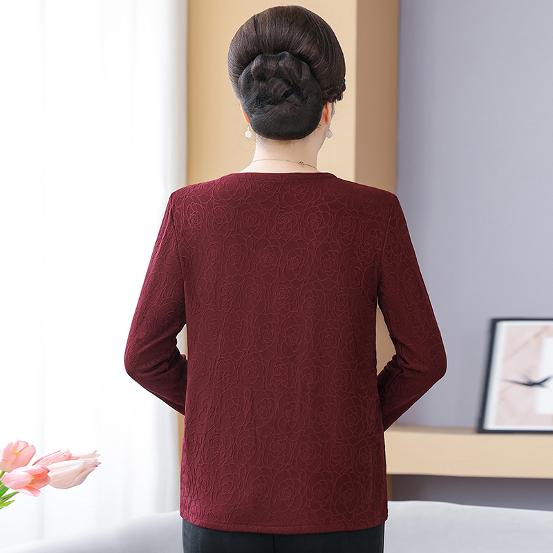 プラスサイズ 春秋新作 中高年女性向け ゆったり長袖Tシャツ - Summer Clothing Fabric のレビューと価格