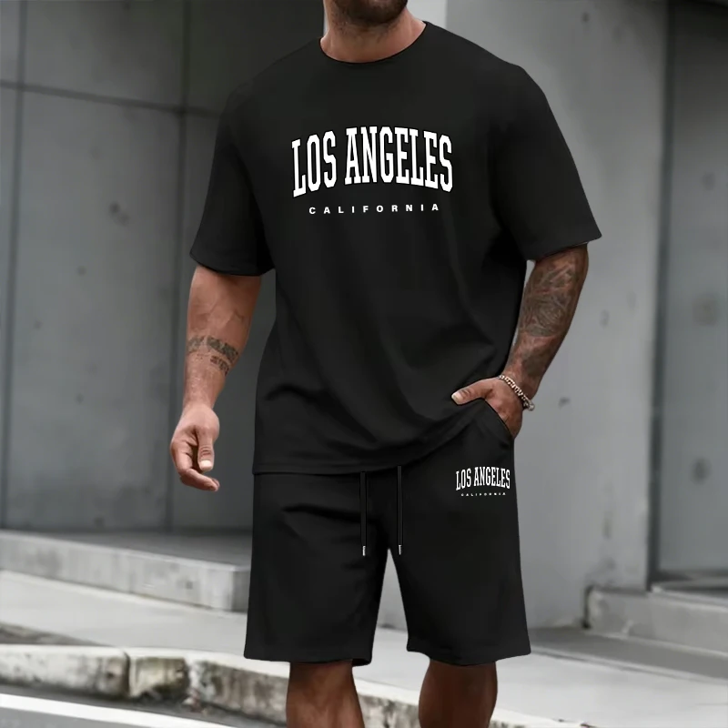 メンズトラックスーツ半袖トップスと膝丈ショーツ2026夏デイ - Summer Clothing Guys のレビューと価格