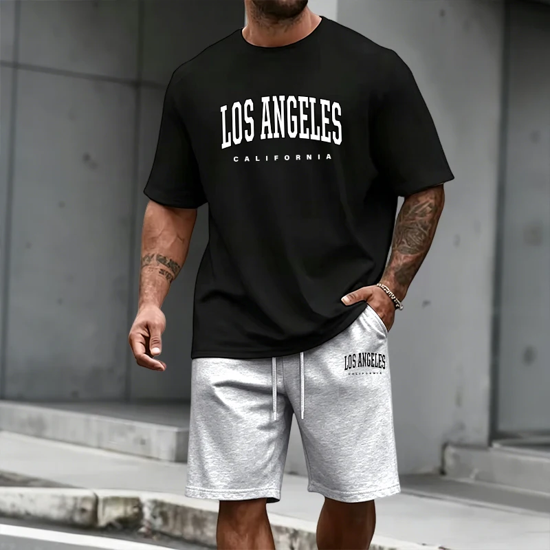 メンズトラックスーツ半袖トップスと膝丈ショーツ2026夏デイ - Summer Clothing Guys のレビューと価格
