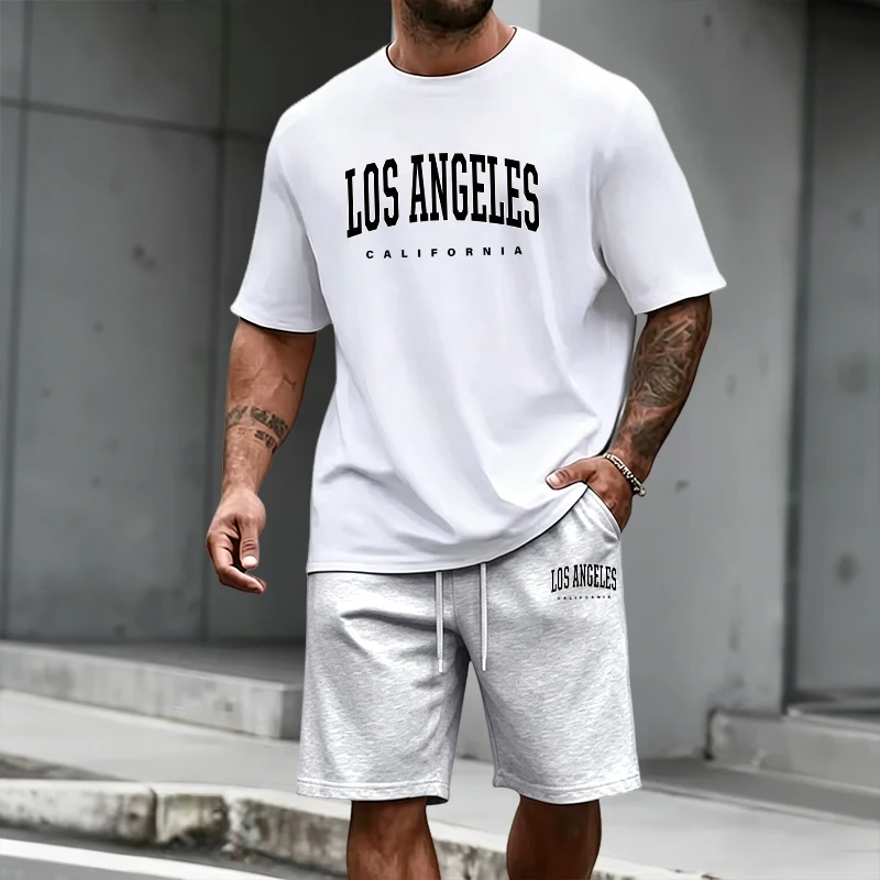 メンズトラックスーツ半袖トップスと膝丈ショーツ2026夏デイ - Summer Clothing Guys のレビューと価格