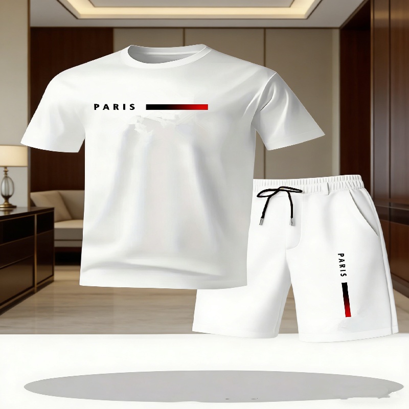 2026年人気メンズカジュアルTシャツ＆ショートパンツツーピ - Summer Clothing Guys のレビューと価格