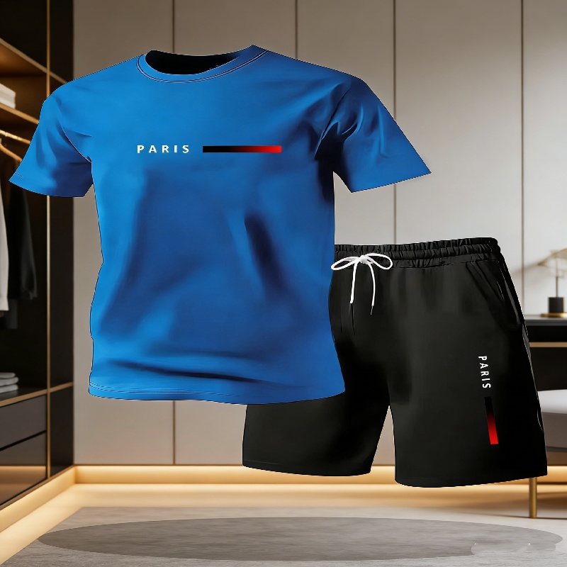 2026年人気メンズカジュアルTシャツ＆ショートパンツツーピ - Summer Clothing Guys のレビューと価格