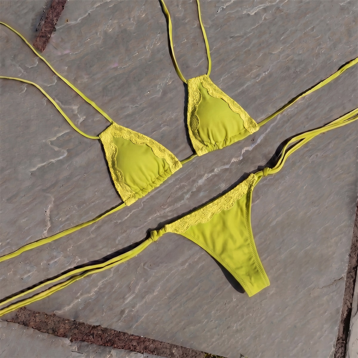 レース3点セット セクシービキニ セクシーな女性用バンドゥビ - Swim Cover Up Mesh のレビューと価格