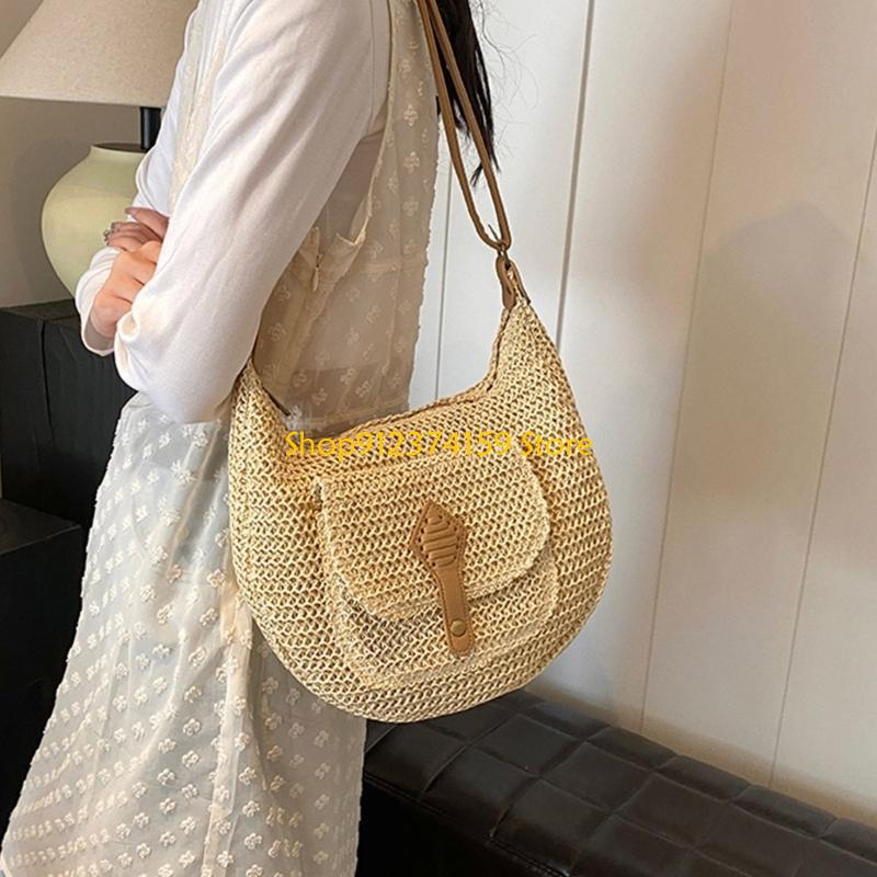 G5AE 女性わらビーチバッグシンプルなクロスボディバッグ織 - Beach Bag Straw のレビューと価格