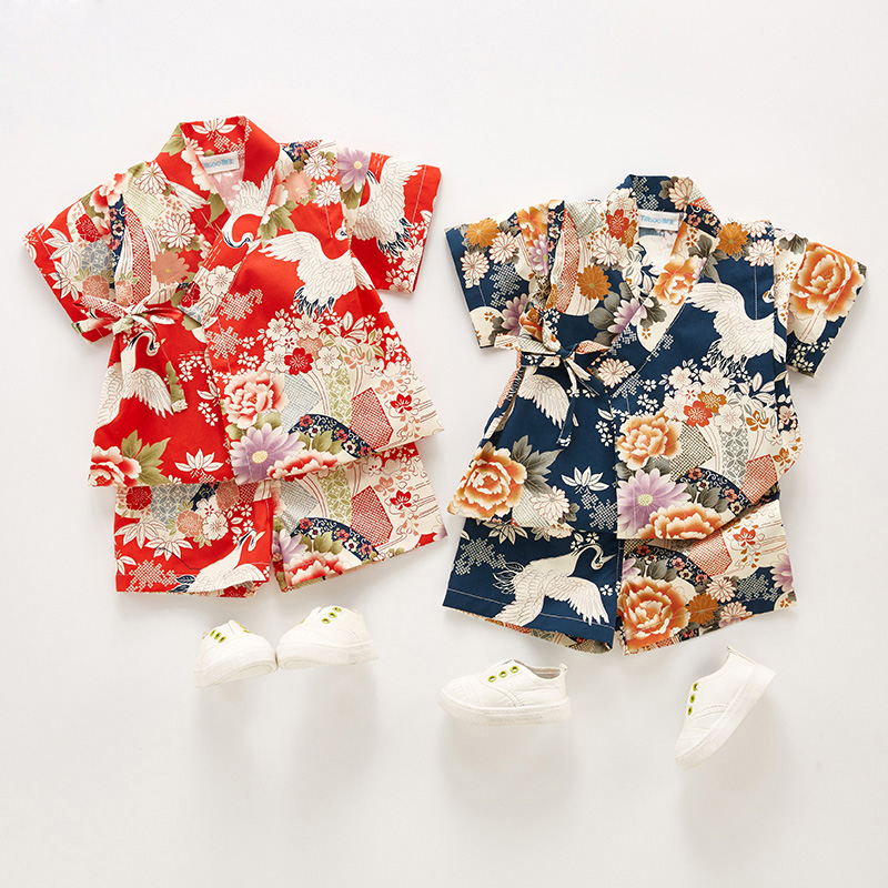 夏子供浴衣服女の子男の子日本の着物ベビードレス子供浴衣衣装伝 - Summer Clothing Baby Girl のレビューと価格