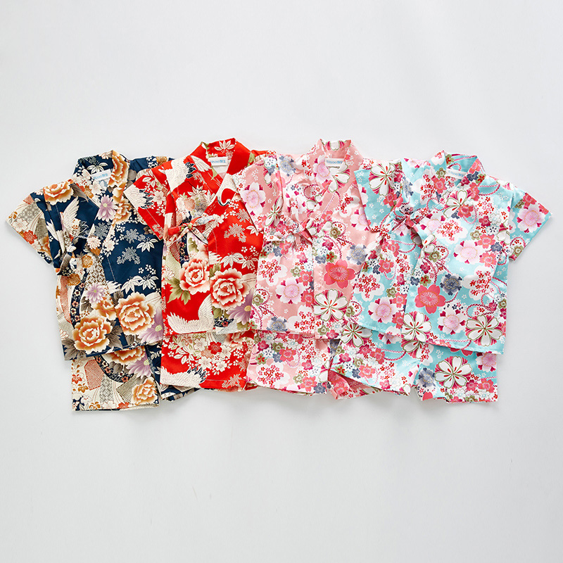 夏子供浴衣服女の子男の子日本の着物ベビードレス子供浴衣衣装伝 - Summer Clothing Baby Girl のレビューと価格