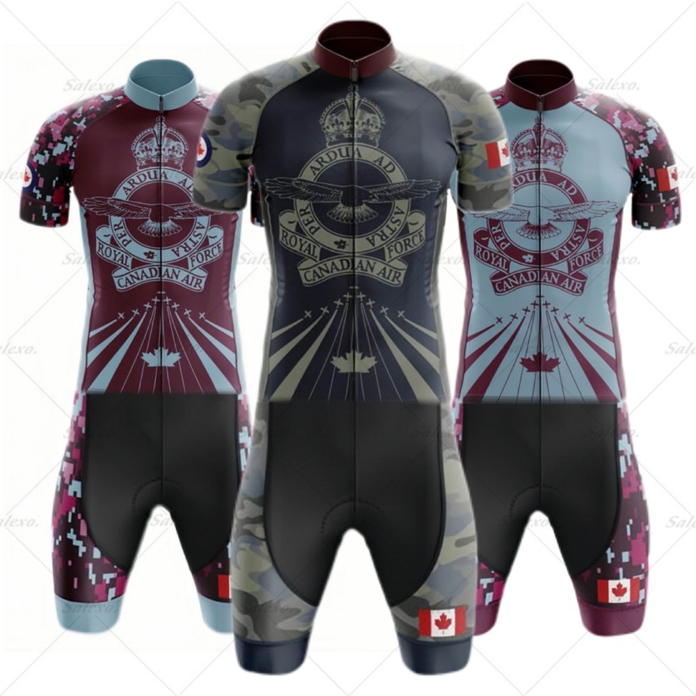 カナダ迷彩スキンスーツ男性トライアスロンチームサイクリング  - Summer Clothing Canada のレビューと価格