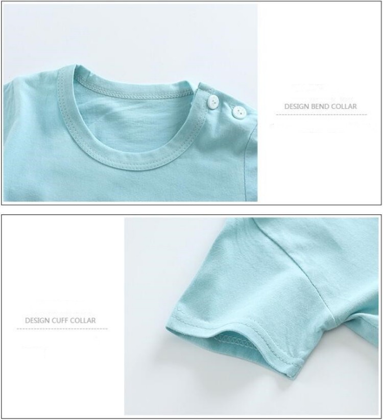 綿 Tシャツ + ショーツ 2 ピーストラックスーツセット子 - Summer Clothing For Baby Boy のレビューと価格