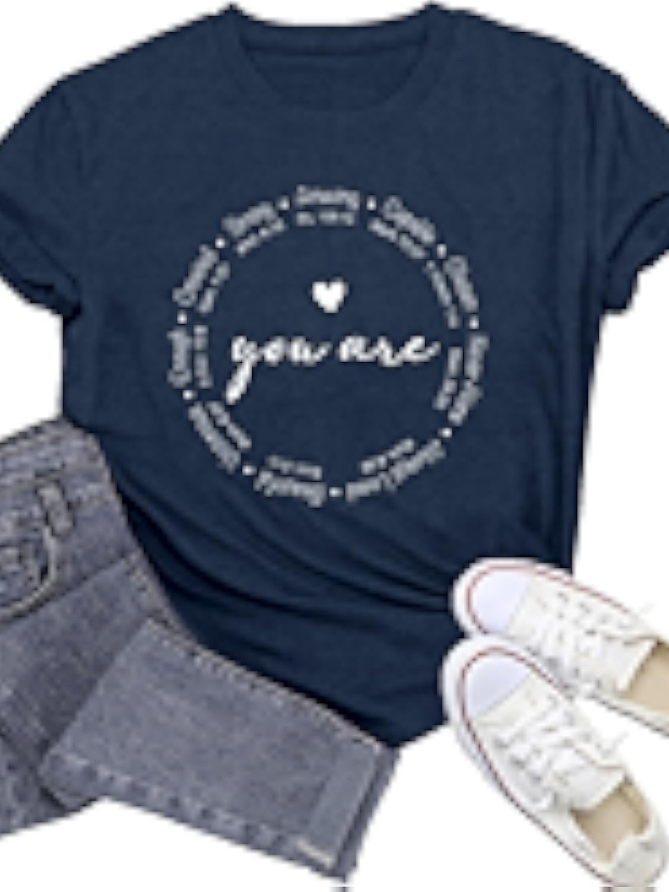 プラスサイズの女性用半袖Tシャツ You Are Loved - Summer Clothing Must Haves のレビューと価格
