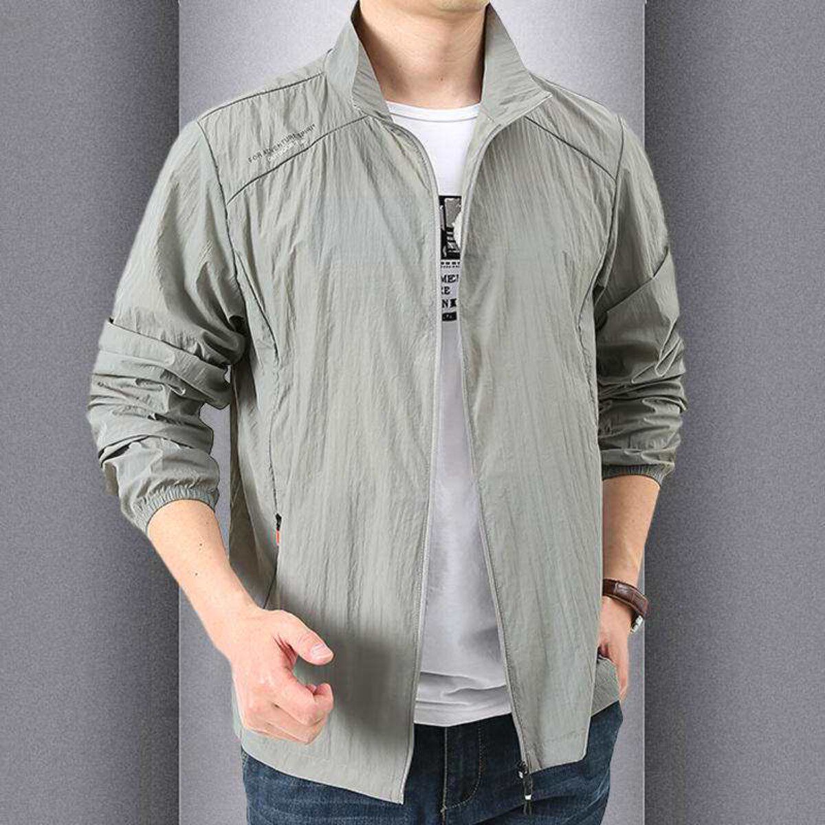 超薄型アイスシルクメンズサマーファッション日焼け止め服通気性 - Summer Clothing Wear のレビューと価格