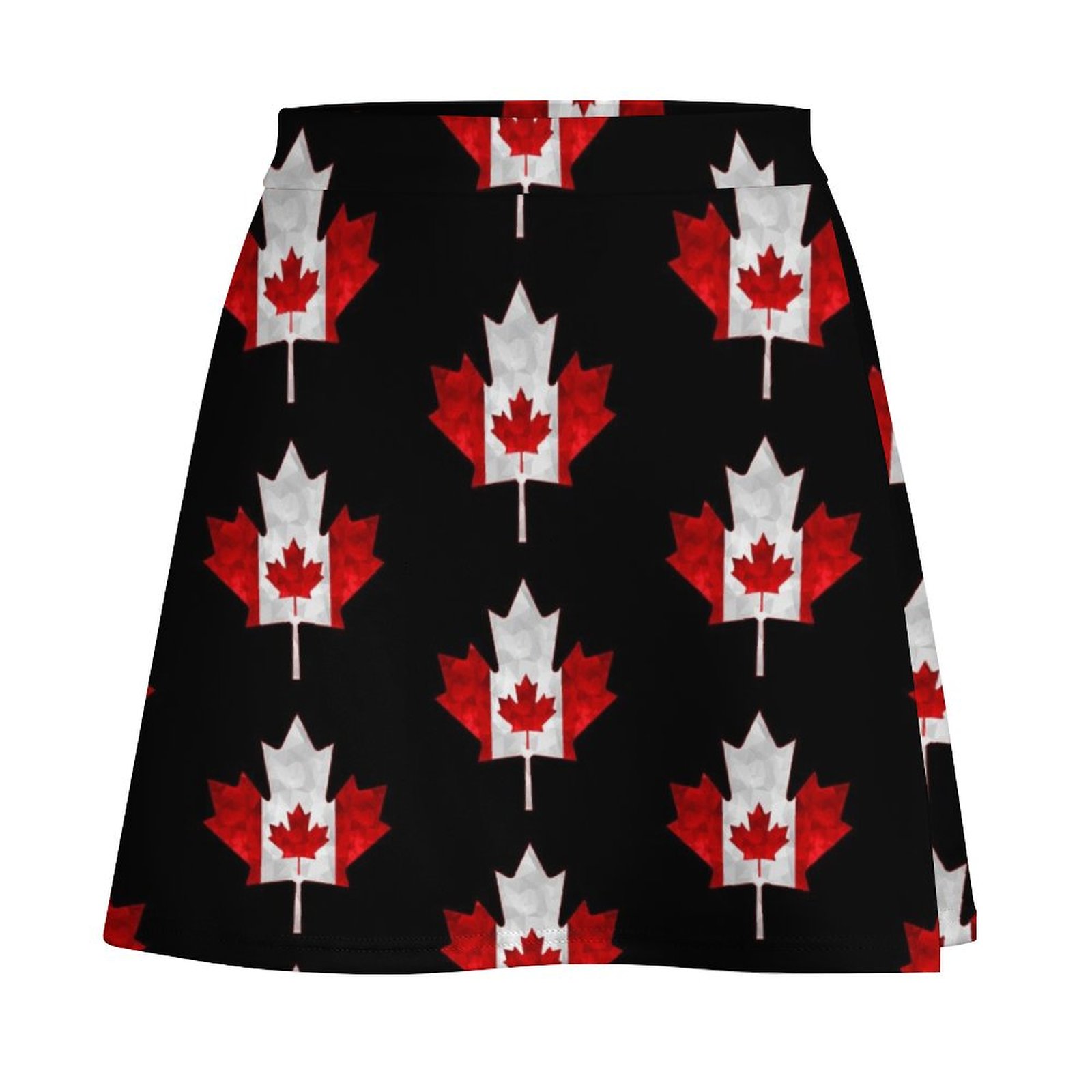 カナダメープルリーフ幾何学グラフィックミニスカート夏の婦人服 - Summer Clothing Canada のレビューと価格