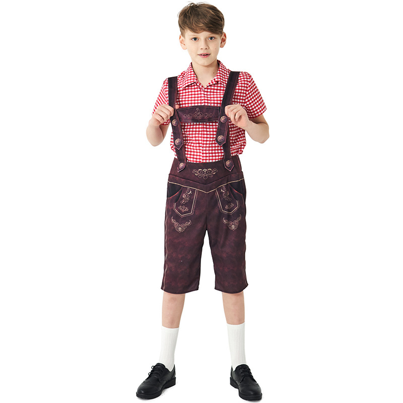 男の赤ちゃん服ドイツオクトーバーフェスト衣装子供市松 Tシャ - Summer Clothing For Baby Boy のレビューと価格