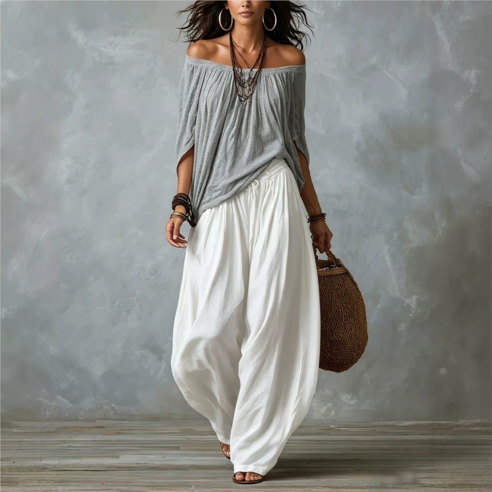 ファッションワンショルダー半袖Tシャツロング2ピースセット女 - Zara Summer Clothing For Women のレビューと価格