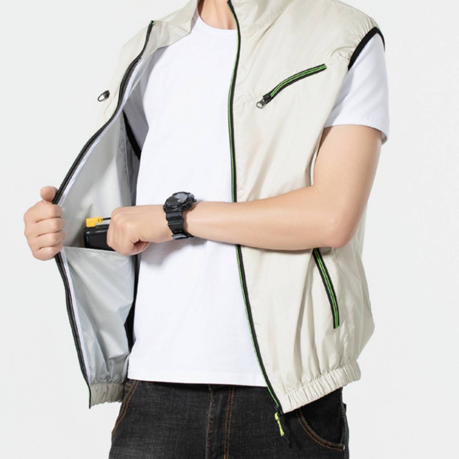 メンズ冷却ベスト ノースリーブ メッシュサイドパネル付き ジ - Summer Clothing Wear のレビューと価格