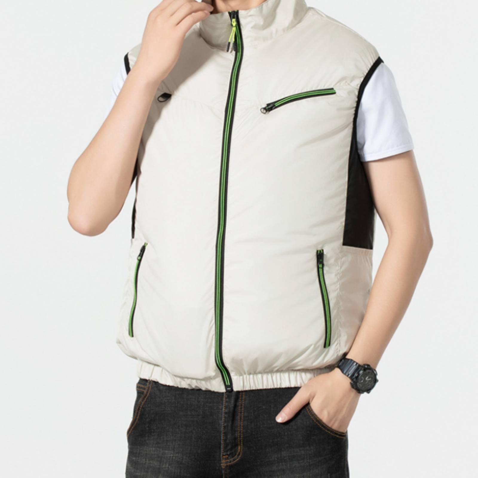 メンズ冷却ベスト ノースリーブ メッシュサイドパネル付き ジ - Summer Clothing Wear のレビューと価格