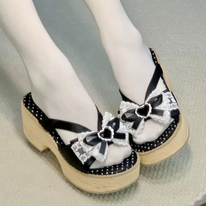 スイートボウ木目調厚底プラットフォームスリッパ女性用夏和風快 - Summer Clothing Fabric のレビューと価格