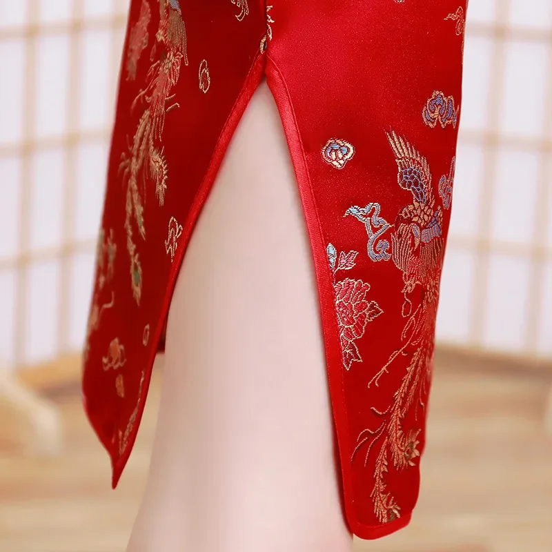 夏の子供用チャイナドレス キッズ2024 女の子用モダンパー - Summer Clothing Baby Girl のレビューと価格