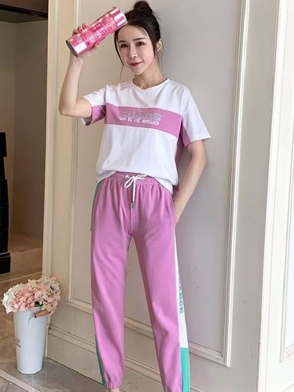 夏の新作カジュアルスポーツウェアセットゆったりプラスサイズレ - Summer Clothing Wear のレビューと価格
