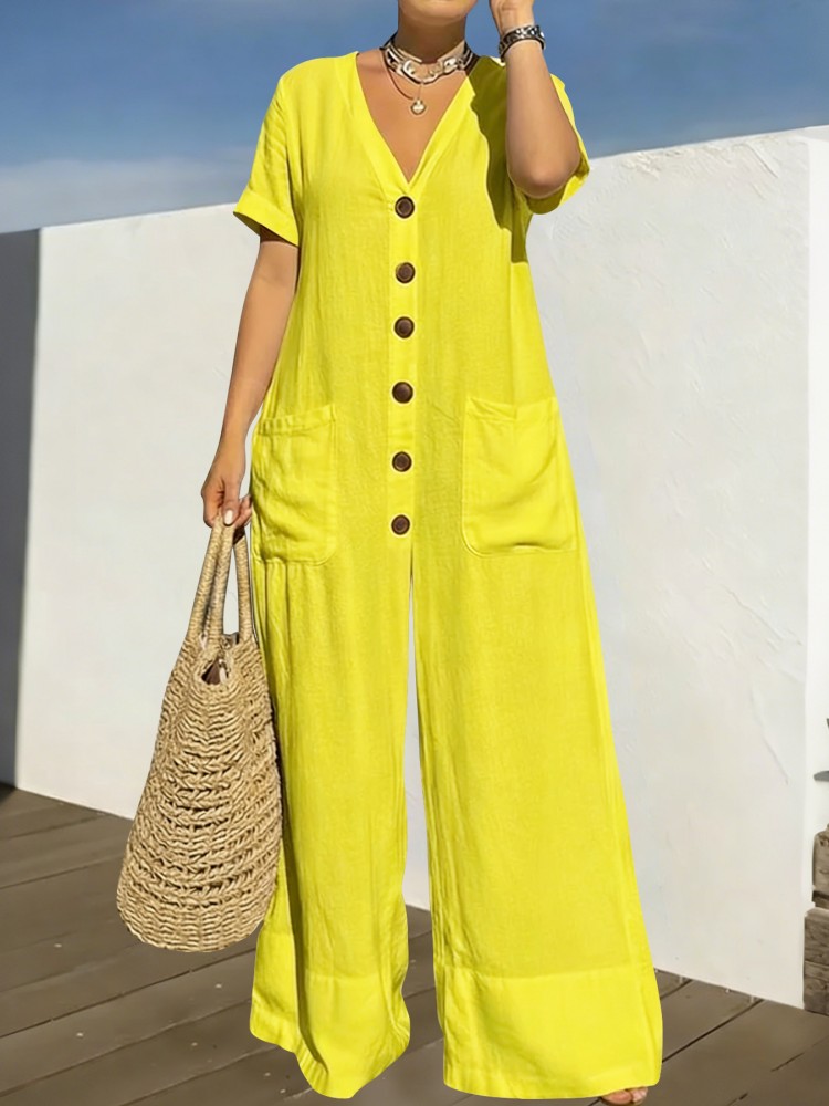 プラスサイズ女性服ジャンプスーツ夏服ブルーアーバンレジャーボ - Summer Clothing For Plus Size Women のレビューと価格