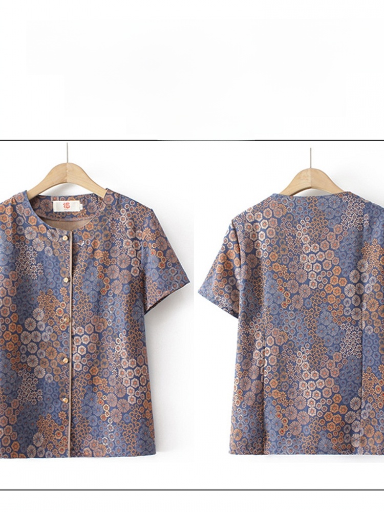 おばあちゃん風半袖ツーピースセット 高齢女性向け 夏服 快適 - Summer Clothing Over 60 のレビューと価格