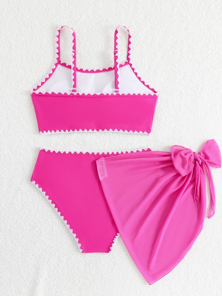 ビキニガールズキッズ水着2026新作ピンクスリング子供用水着 - Swim Cover Up Mesh のレビューと価格