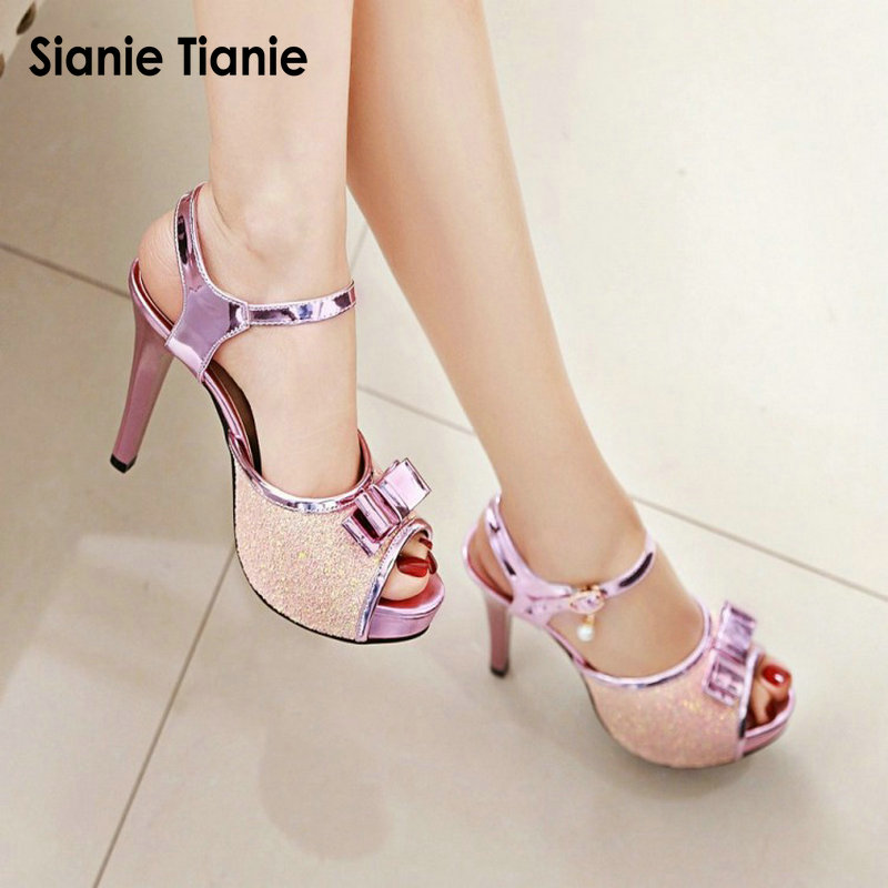 Sianie tianie 夏薄型ハイヒールグリッターサンダ - Summer Clothing Fabric のレビューと価格