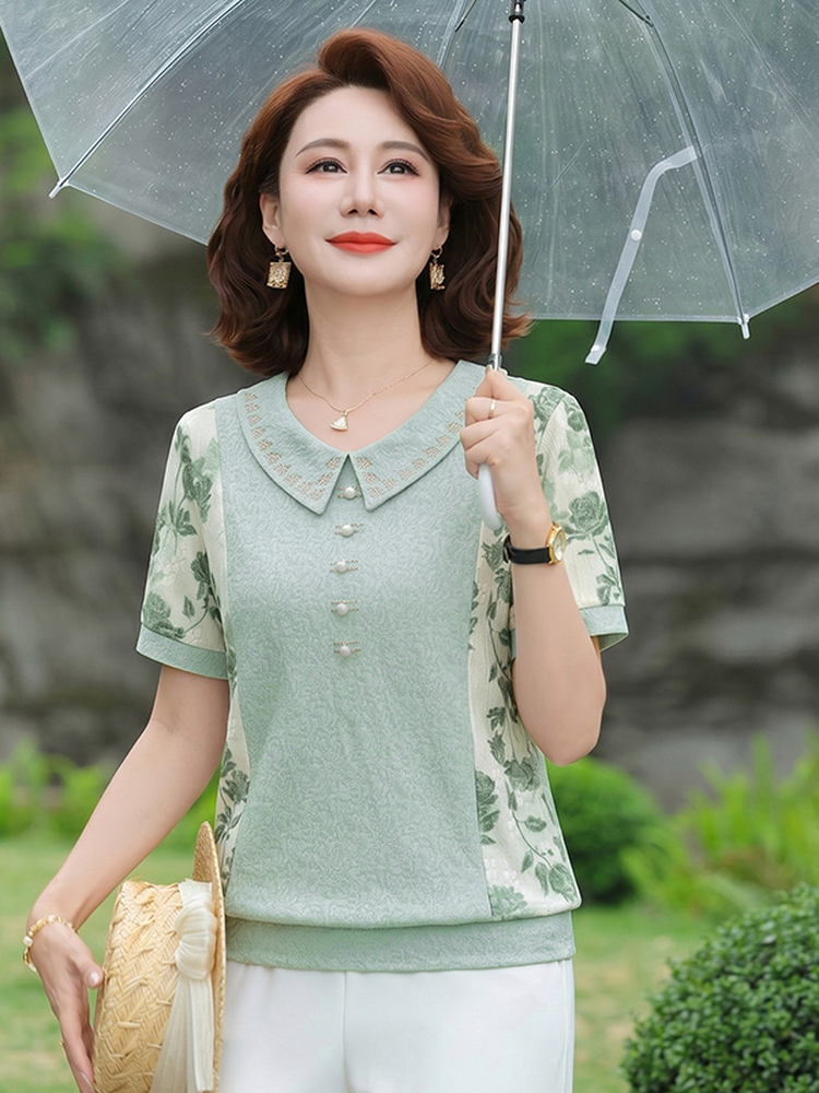 痩身半袖 Tシャツファッショナブルなドールカラースプライス高 - Summer Clothing Over 60 のレビューと価格