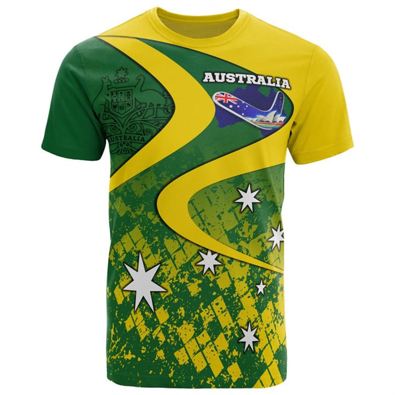 男性用の3DプリントTシャツ,アジアのエンブレム,ルーズフィ - Summer Clothing Australia のレビューと価格