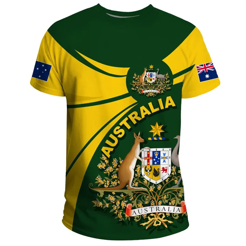 男性用の3DプリントTシャツ,アジアのエンブレム,ルーズフィ - Summer Clothing Australia のレビューと価格