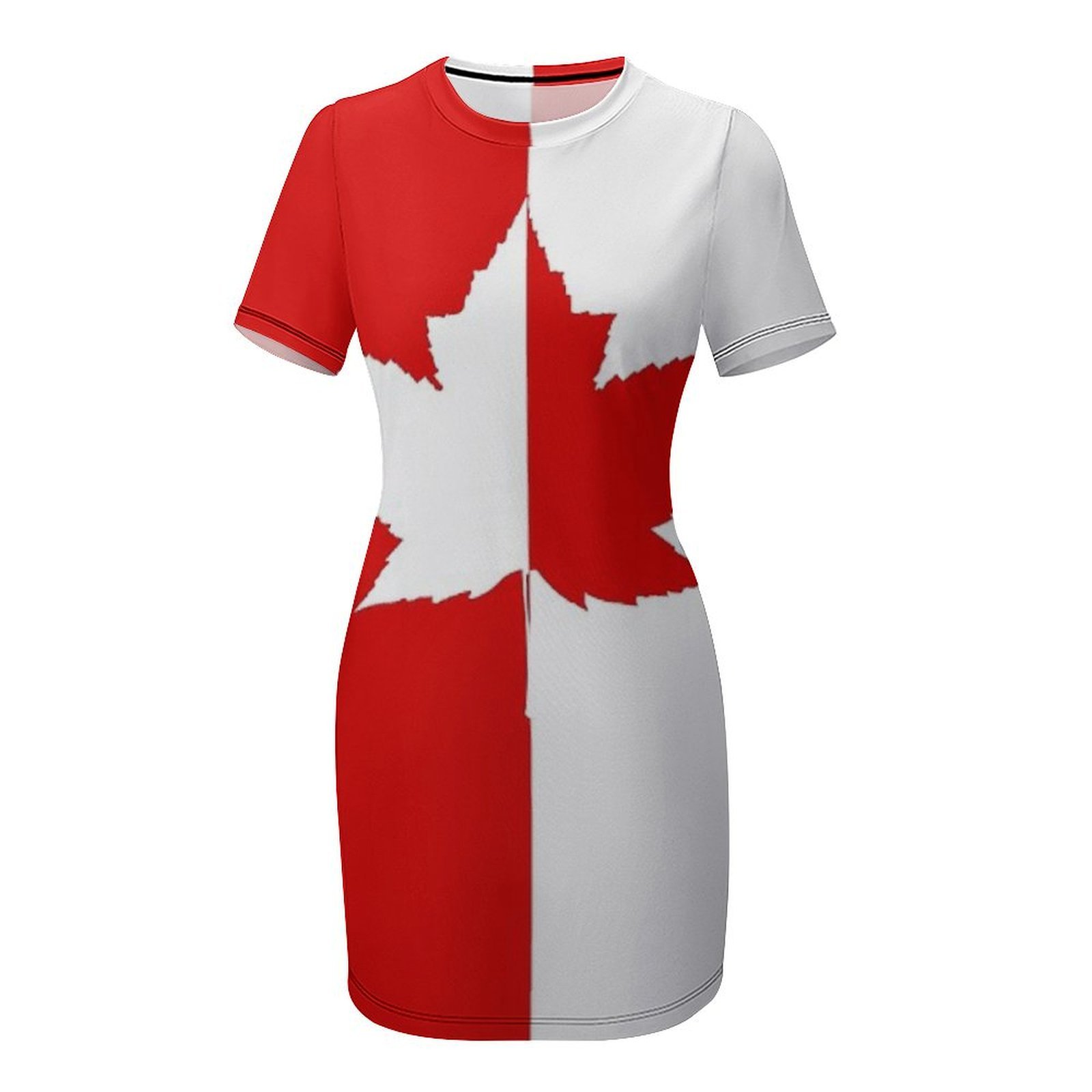 カナダのメープルリーフ柄お土産半袖ドレスビーチウェア婦人服韓 - Summer Clothing Canada のレビューと価格