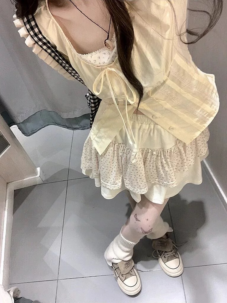 甘い花柄のツーピースセット レディース 夏 ドーパミン風 可 - Summer Clothing Girl のレビューと価格