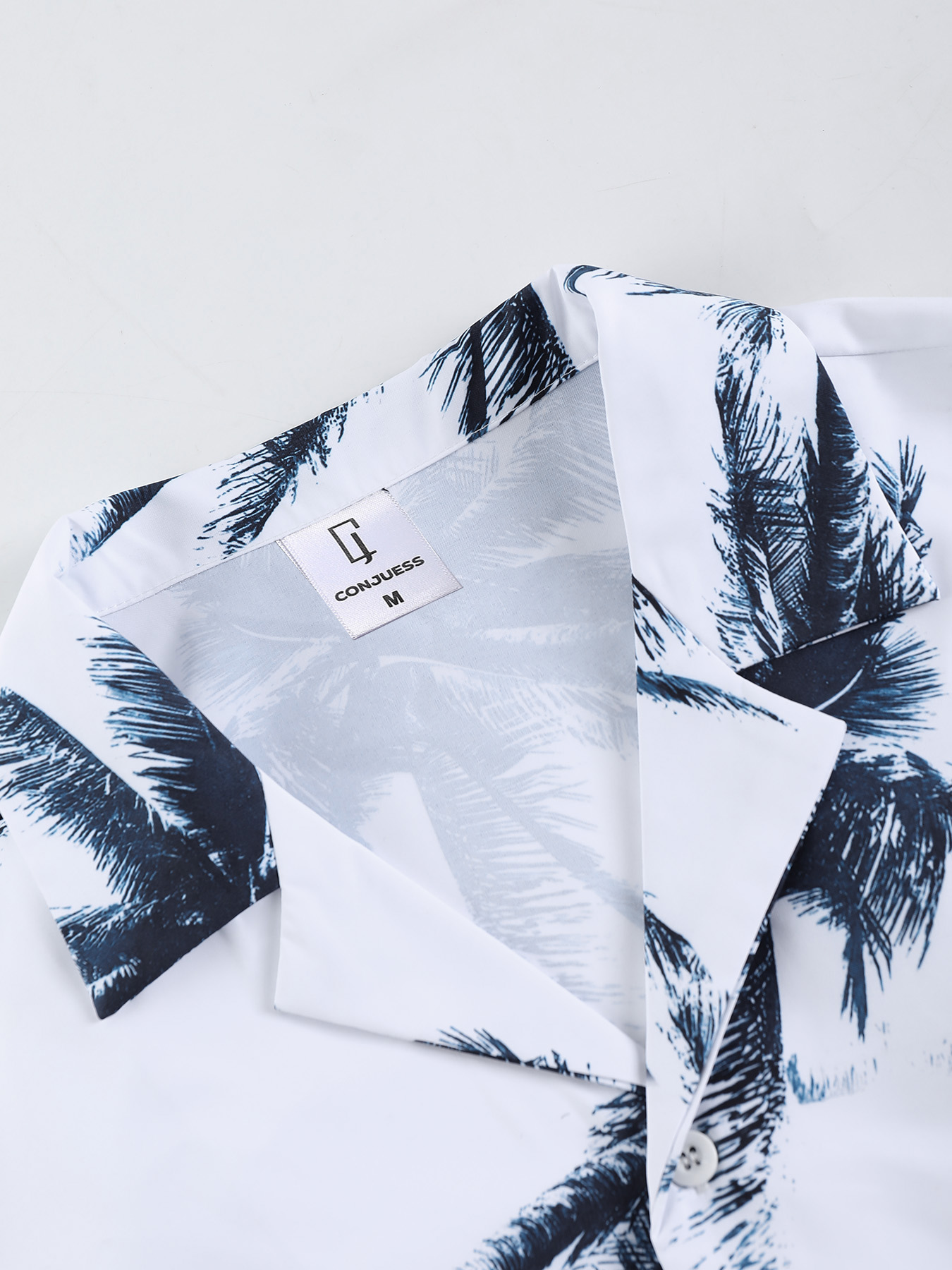 メンズアメリカンレトロビーチセット、ブルートーンパーム柄プリ - Summer Clothing Guys のレビューと価格