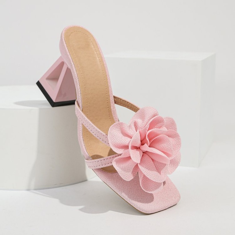 レディース 3D フラワーデコレーションサンダル三角カットア - Summer Clothing Elegant のレビューと価格