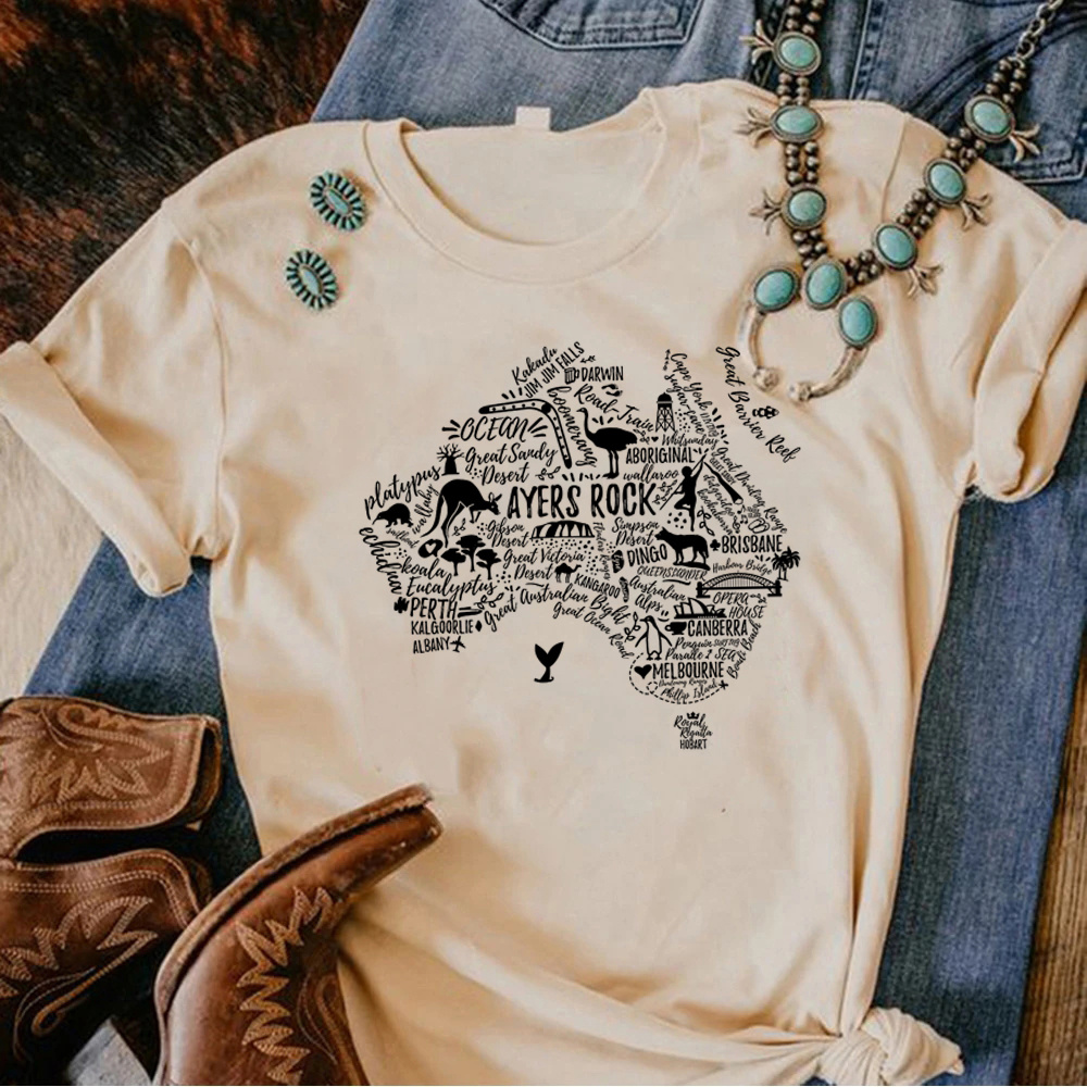 Australia koala-女性用Y2k Tシャツ,女性 - Summer Clothing Women Australia のレビューと価格