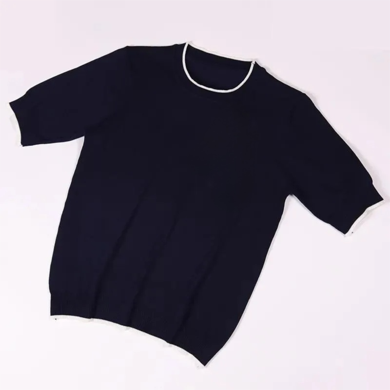 レディースセーター 夏 春 韓国ファッション 半袖 無地 ジ - Summer Jumper Clothing のレビューと価格